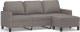 vidaXL vidaXL 3-osobowa sofa z podnóżkiem, taupe, 180 cm, tkaniną 2