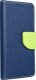 OEM Kabura FANCY Book do SAMSUNG S24 granatowo limonkowy 1