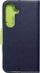 OEM Kabura FANCY Book do SAMSUNG S24 granatowo limonkowy 1