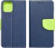 OEM Kabura FANCY Book do SAMSUNG S24 granatowo limonkowy 3