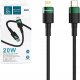 Kabel USB Denmen USB-C - Lightning 1 m Czarny (34352) 1