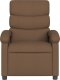 vidaXL vidaXL Rozkładany fotel masujący, brązowy, obity tkaniną 4