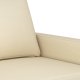 vidaXL vidaXL 2-osobowa sofa, kremowa, 120 cm, tapicerowana tkaniną 6