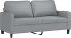 vidaXL vidaXL Sofa 2-osobowa, jasnoszara, 140 cm, tapicerowana tkaniną 2