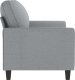 vidaXL vidaXL Sofa 2-osobowa, jasnoszara, 140 cm, tapicerowana tkaniną 4