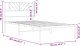 vidaXL vidaXL Metalowa rama łóżka z wezgłowiem, biała, 80x200 cm 9