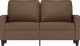 vidaXL vidaXL Sofa 2-osobowa, brązowa, 120 cm, tapicerowana tkaniną 3