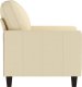 vidaXL vidaXL Fotel, kremowy, 60 cm, obity tkaniną 4