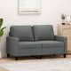 vidaXL vidaXL Sofa 2-osobowa, ciemnoszara, 120 cm, tapicerowana tkaniną 1