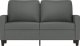 vidaXL vidaXL Sofa 2-osobowa, ciemnoszara, 120 cm, tapicerowana tkaniną 3