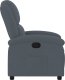 vidaXL vidaXL Fotel rozkładany, ciemnoszary, obity aksamitem 4
