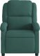 vidaXL vidaXL Fotel rozkładany, ciemnozielony, obity aksamitem 3