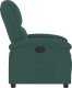 vidaXL vidaXL Fotel rozkładany, ciemnozielony, obity aksamitem 4