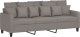 vidaXL vidaXL 3-osobowa sofa z podnóżkiem, taupe, 180 cm, tkaniną 4