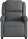 vidaXL Fotel rozkładany, szary, sztuczna skóra 3