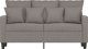 vidaXL vidaXL Sofa 2-osobowa, kolor taupe, 120 cm, tapicerowana tkaniną 3