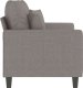 vidaXL vidaXL Sofa 2-osobowa, kolor taupe, 120 cm, tapicerowana tkaniną 4