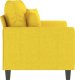 vidaXL vidaXL Sofa 2-osobowa, jasnożółta, 120 cm, tapicerowana tkaniną 4