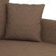 vidaXL vidaXL Sofa 2-osobowa, brązowa, 140 cm, tapicerowana tkaniną 6