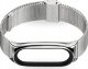 Tech Craft Metalowa Wymienna Bransoletka Opaska do Xiaomi Mi Band 7 / 7 NFC srebrna 5