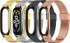 Tech Craft Metalowa Wymienna Bransoletka Opaska do Xiaomi Mi Band 7 / 7 NFC srebrna 6
