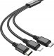 Kabel USB Partner Tele.com USB-A - Lightning 1 m Czarny (X76 Black) 3