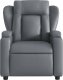 vidaXL Rozkładany fotel masujący, szary, obity sztuczną skórą 4