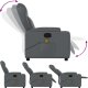 vidaXL Rozkładany fotel masujący, szary, obity sztuczną skórą 7