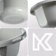 Kadax KADAX Miska Plastikowa Okrągła 5L Na Pranie Miednica Misa Z Uchwytami 9