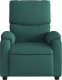 vidaXL Rozkładany fotel masujący, ciemnozielony, obity tkaniną 4