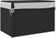 Kosz na pranie vidaXL Kosz na pranie, z pokrywą, czarny, 55,5x35x34 cm, polirattan 6