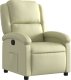 vidaXL Rozkładany fotel, kremowy 2
