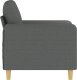 vidaXL vidaXL Fotel, ciemnoszary, 60 cm, obity tkaniną 4