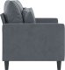 vidaXL vidaXL Sofa 2-osobowa, ciemnoszary, 120 cm, tapicerowana aksamitem 4