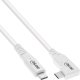 Kabel USB InLine USB-C - USB-C 0.5 m Biały (35916W) 1
