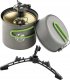 Optimus Optimus Crux Weekend cooking system, gas cooker (black/grey, with Weekend cooking set) 1