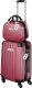 Tectake Zestaw walizek Cleo 4-częściowy z wagą bagażową - bordowy 2