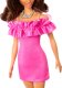 Lalka Barbie Mattel Fashionistas Różowa sukienka (HRH15) 4