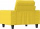 vidaXL vidaXL Fotel, jasnożółty, 60 cm, obity tkaniną 5