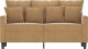 vidaXL Sofa 2-osobowa, brązowy, 120 cm, tapicerowana aksamitem 3