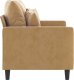 vidaXL Sofa 2-osobowa, brązowy, 120 cm, tapicerowana aksamitem 4