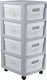 Curver CURVER REGAŁ INFINITY KD 4X10L AŻUROWY   /SZARY/BIAŁY 2
