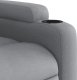 Triton Rozkładany fotel masujący, elektryczny, jasnoszary, tkanina 10