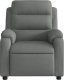 vidaXL Rozkładany fotel masujący, ciemnoszary, obity tkaniną 7