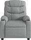 vidaXL Rozkładany fotel masujący, jasnoszary, obity tkaniną 7