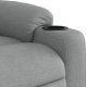 vidaXL Rozkładany fotel masujący, jasnoszary, obity tkaniną 9
