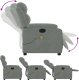 vidaXL vidaXL Rozkładany fotel masujący, jasnoszary, obity aksamitem 5