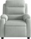 vidaXL vidaXL Rozkładany fotel masujący, jasnoszary, obity aksamitem 7