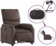 vidaXL vidaXL Rozkładany fotel masujący, elektryczny, brązowy, sztuczna skóra 5