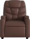 vidaXL Rozkładany fotel masujący, elektryczny, brązowy, sztuczna skóra 8